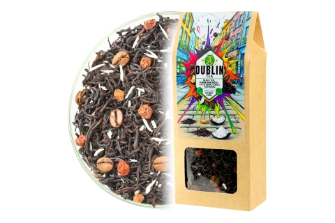 Herbata Czarna Kenya z Ziarnem Kawy DUBLIN (KT) (50g) Irlandzka Magia Smaku